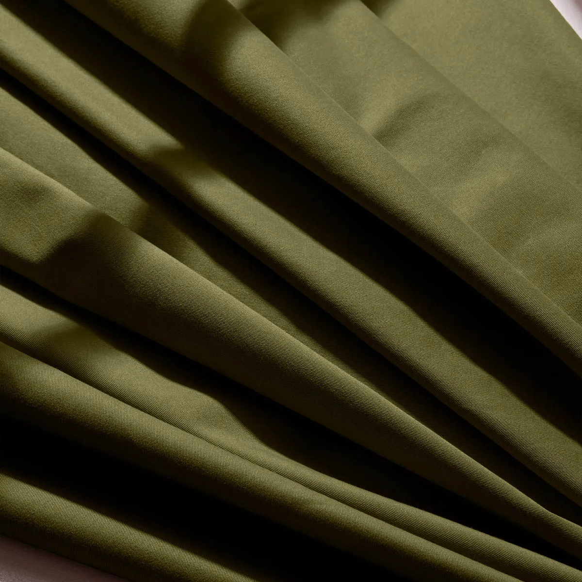 Katoenen gabardine light ivy green - Atelier Brunette